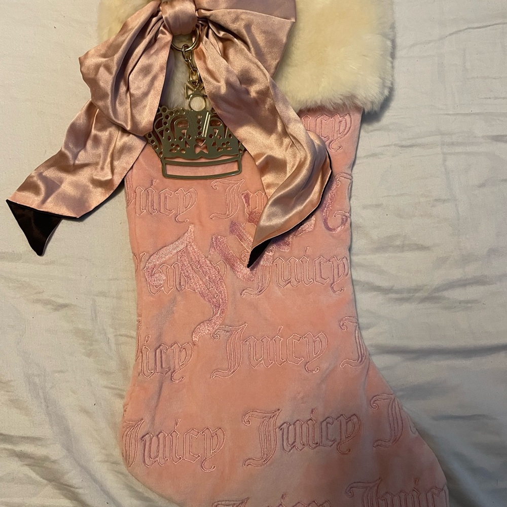 Juicy Couture Blush Stocking with Satin Bow